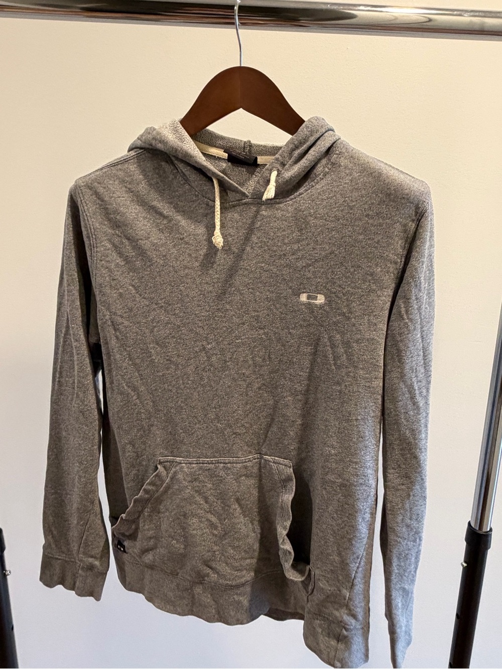 Oakley Men's Heather Gray Hooded Pullover